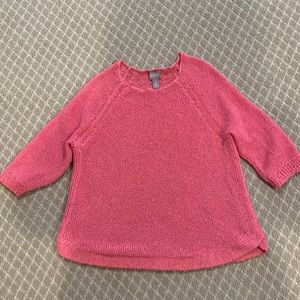 Chico’s open-weave sweater